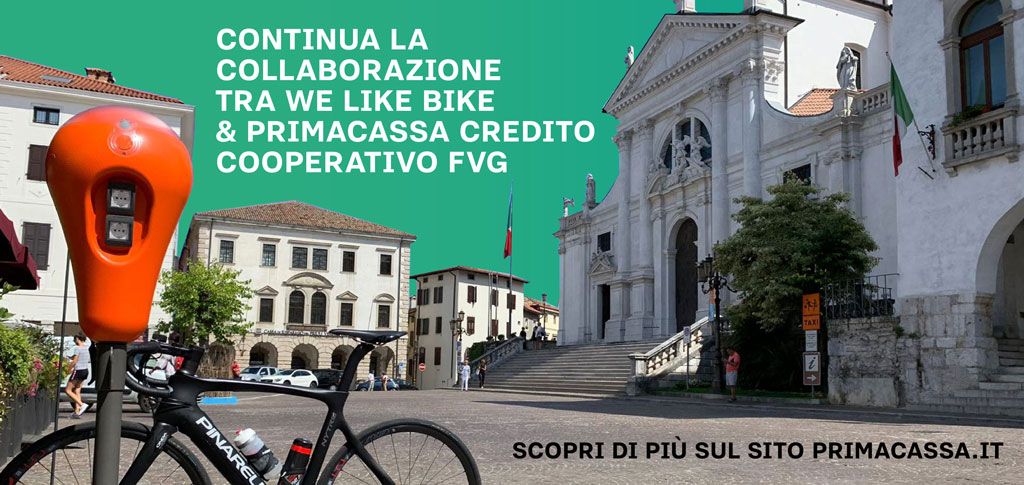 Collaborazione tra We Like Bike e PrimaCassa Credito Cooperativo FVG